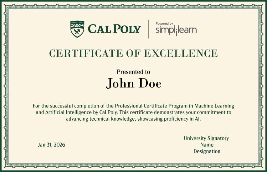 Program Completion Certificate
